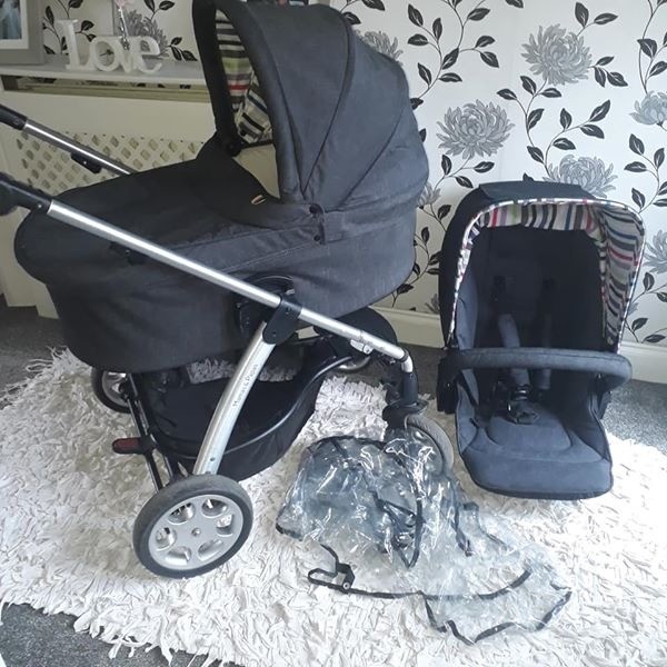 mamas and papas denim pram